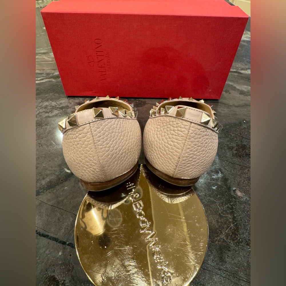 🦢VALENTINO-Patent Rockstud Ballet Flats🦢 - Picture 5 of 8